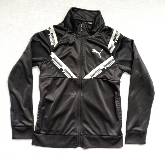 PUMA black sweatshirt for boys Size 10-12 (Youth size M/L) - Picture 1 of 5